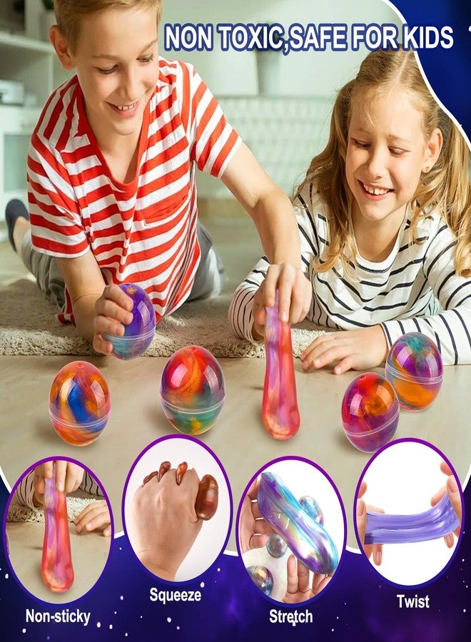 Glompgz Valentines Day Gifts for Kids - 36 Pack Galaxy Slime Ball Kit for Classroom Reward Birthday Slime Party Favors Goodie Bag Stuffers Stress Relief Toys Easter Basket Stuffers for Kids Boys Girls 5-12 - Image 3